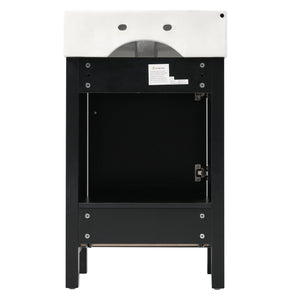Bathroom Vanity With Sink, Frame And Drawer