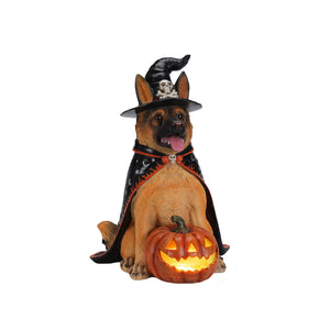 Halloween German Shepherd Dog Statue
