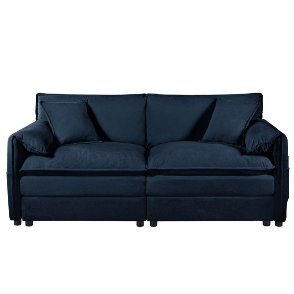 Modern Oversized Loveseat Sofa With Deep Seat And Diy Combination