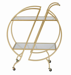 Gold Bar Carts for The Home Bar Serving Cart