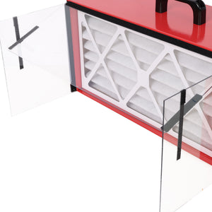 Portable Tabletop Dust Collector With Hepa Filter - Red