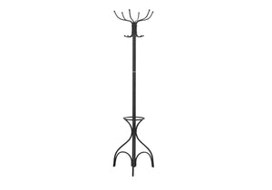 Coat Rack, Hall Tree, Free Standing, 12 Hooks, Entryway, 70"H, Umbrella Holder, Contemporary & Modern - Best Buy Furniture