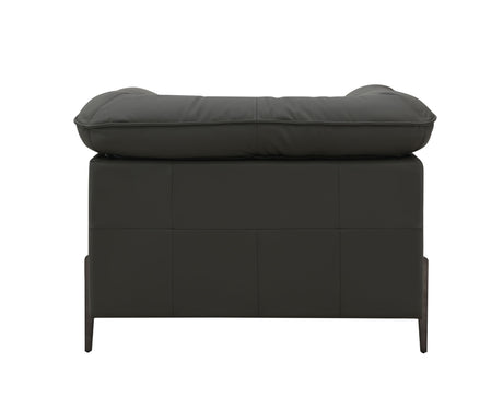 Tadi - Top Grain Leather Chair - Black