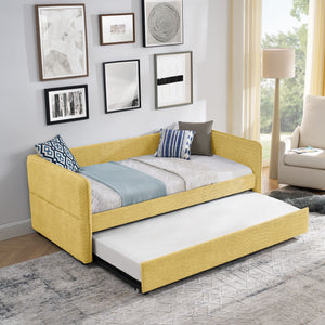 Upholstered Daybed With Pop Up Trundle
