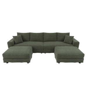 Modern Comfy Upholstered Sofa Cloud Couch & Deep Seat Couches