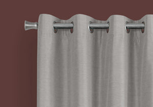 2 Pieces Set, Curtain Panel, Room Darkening, Grommet, Contemporary & Modern - Best Buy Furniture