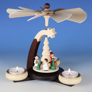 Christmas Pyramid (Medium)- Santa and Angels