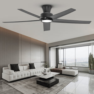52 Inch Ceiling Fan with Light, Reversible DC Motor and Remote