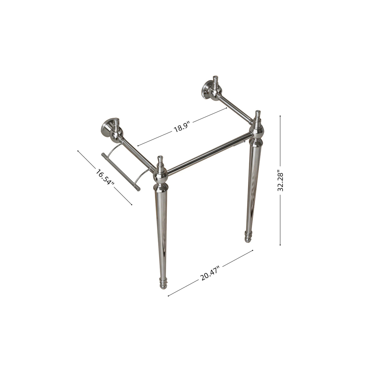 VICI 23" Freestanding Bathroom Vanity Leg Only, No Basin