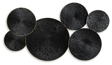 Rhetlen - Wall Decor - Black / Gold Finish - Best Buy Furniture
