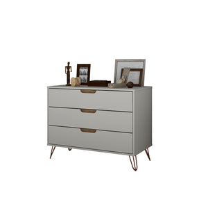 Rockefeller - 3 Drawer Dresser - Off White
