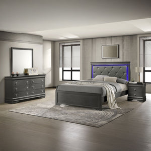 Blaze - Modern Bedroom Set With LED Headboard
