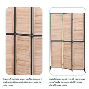 Rustic 3 Panel Room Dividers And Folding Privacy Screen