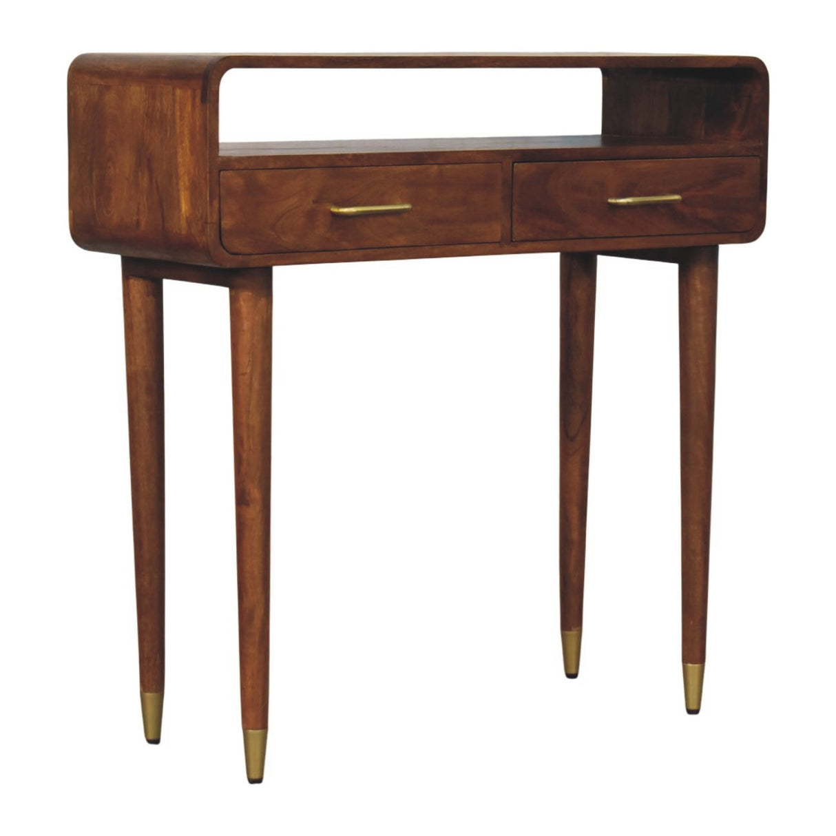 Solid Wood Valenza Curved Console Table