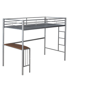 Bunk Bed With Desk, Ladder And Quality Slats For Bedroom