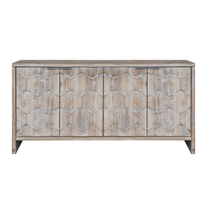 Accent Cabinet Farmhouse Style 4 Door Wooden Cabinet Sideboard Buffet Server Cabinet Storage Cabinet, For Living Room, Entryway, Hallway, Office, Kitchen And Dining Room