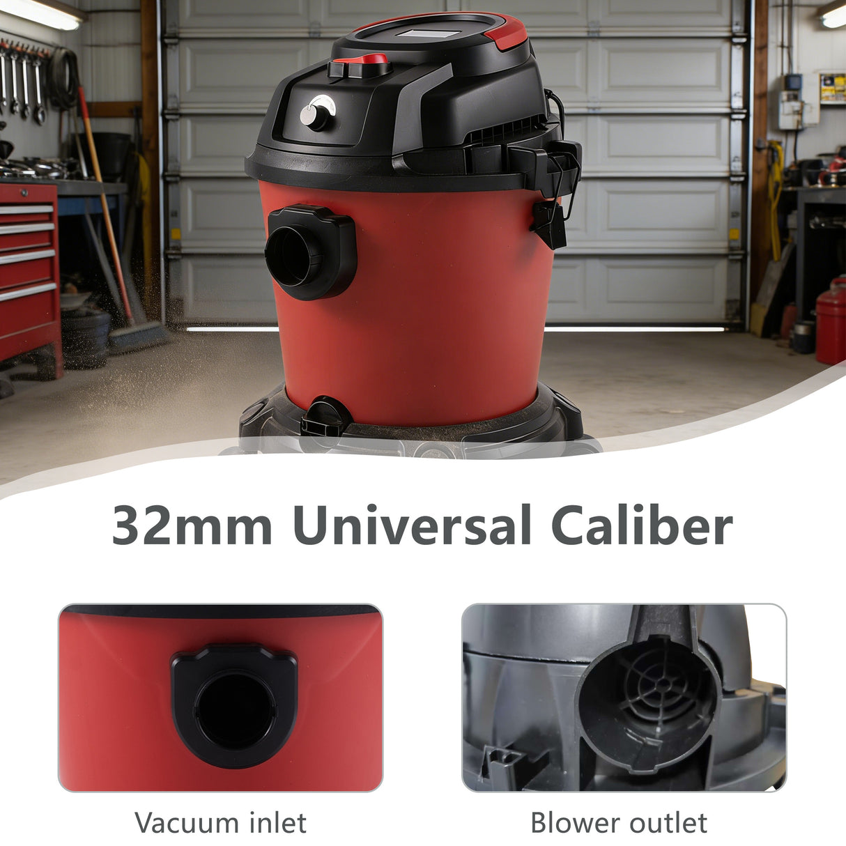 Wet Dry Vac, 5 Gallon, 4.3 Peak HP