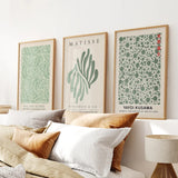 Sage Green Matisse Art Print Set of 3 Piece