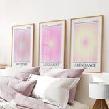 Aura Energy Spiritual Gradient Wall Art Set
