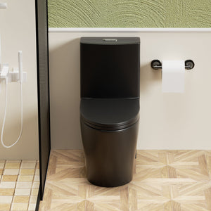 1 Piece Toilet With Tornado Flush, Dual Flush, And ADA Height Comfort Chair
