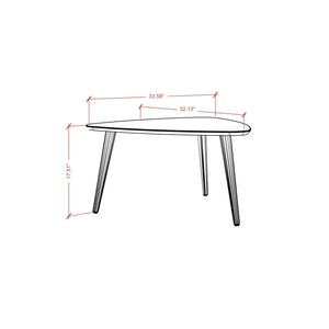 Utopia - Triangle Coffee Table - Off White