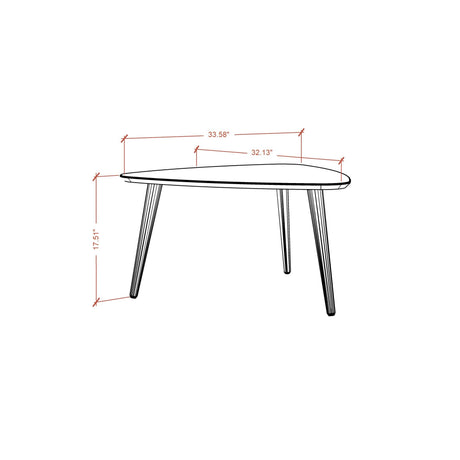 Utopia - Triangle Coffee Table - Off White