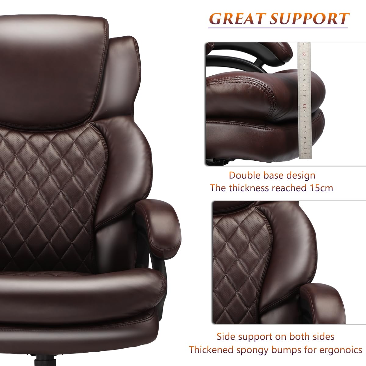 500lbs Big and Tall Office Chair for Heavy People