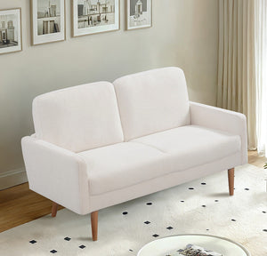Loveseat Sofa, European Style With Sleek Design, Modern & Vintage Flair, Upholstered 2 Seater Couch