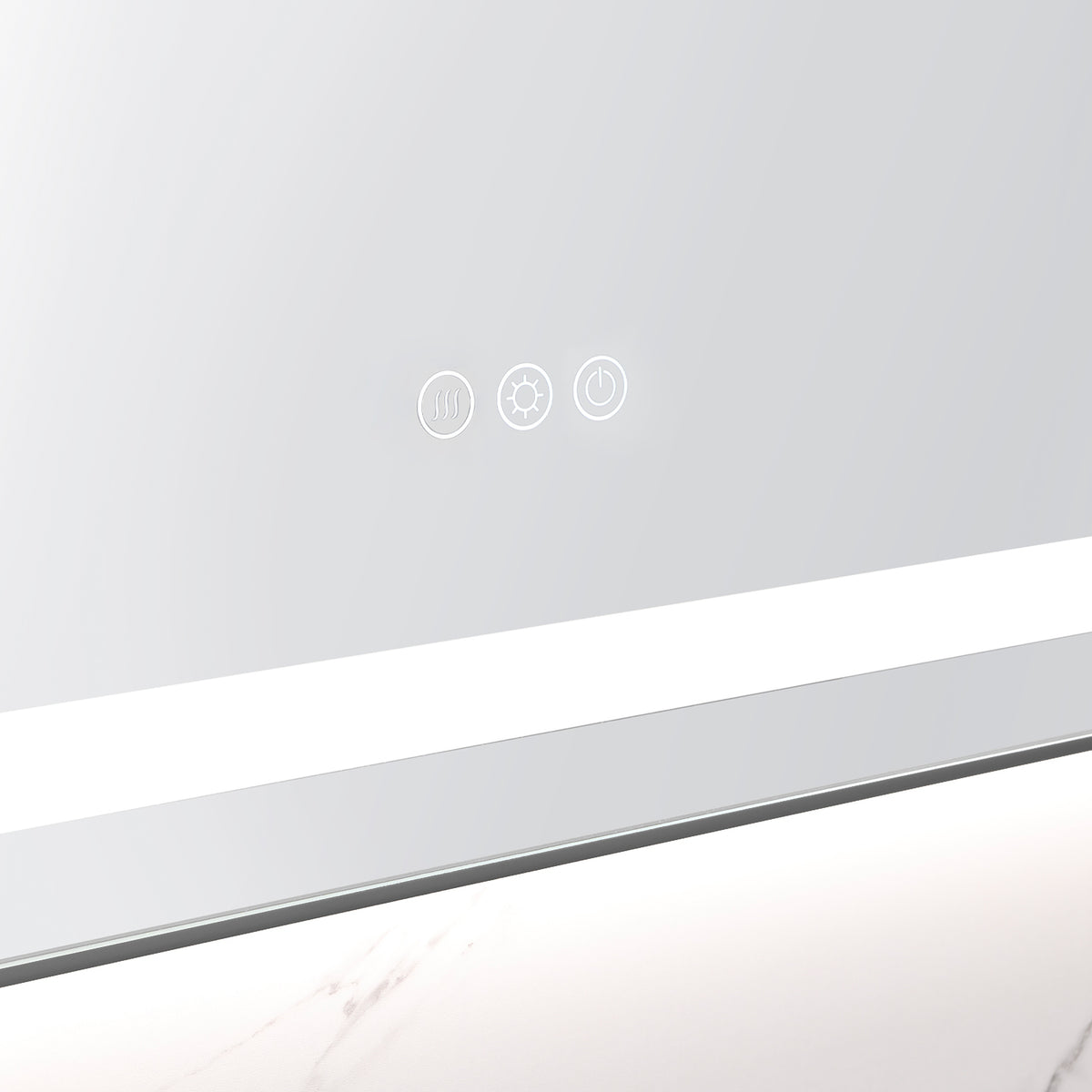 48" x 32" LED Bathroom Mirror with Front and Backlight