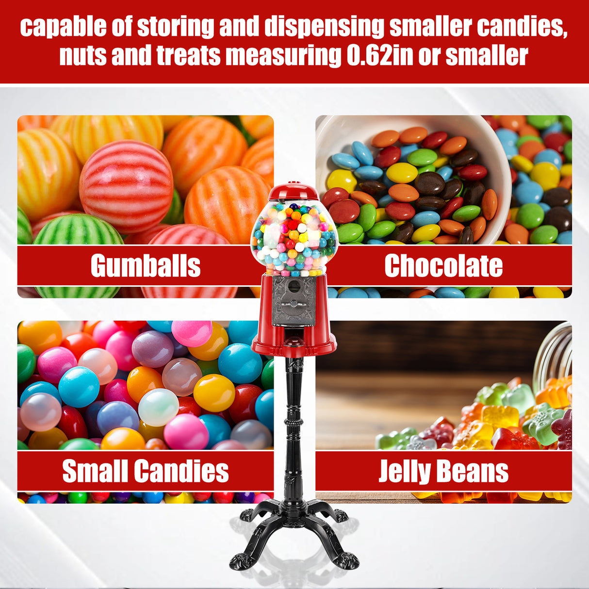 15 Inch Commercial Gumball Machine