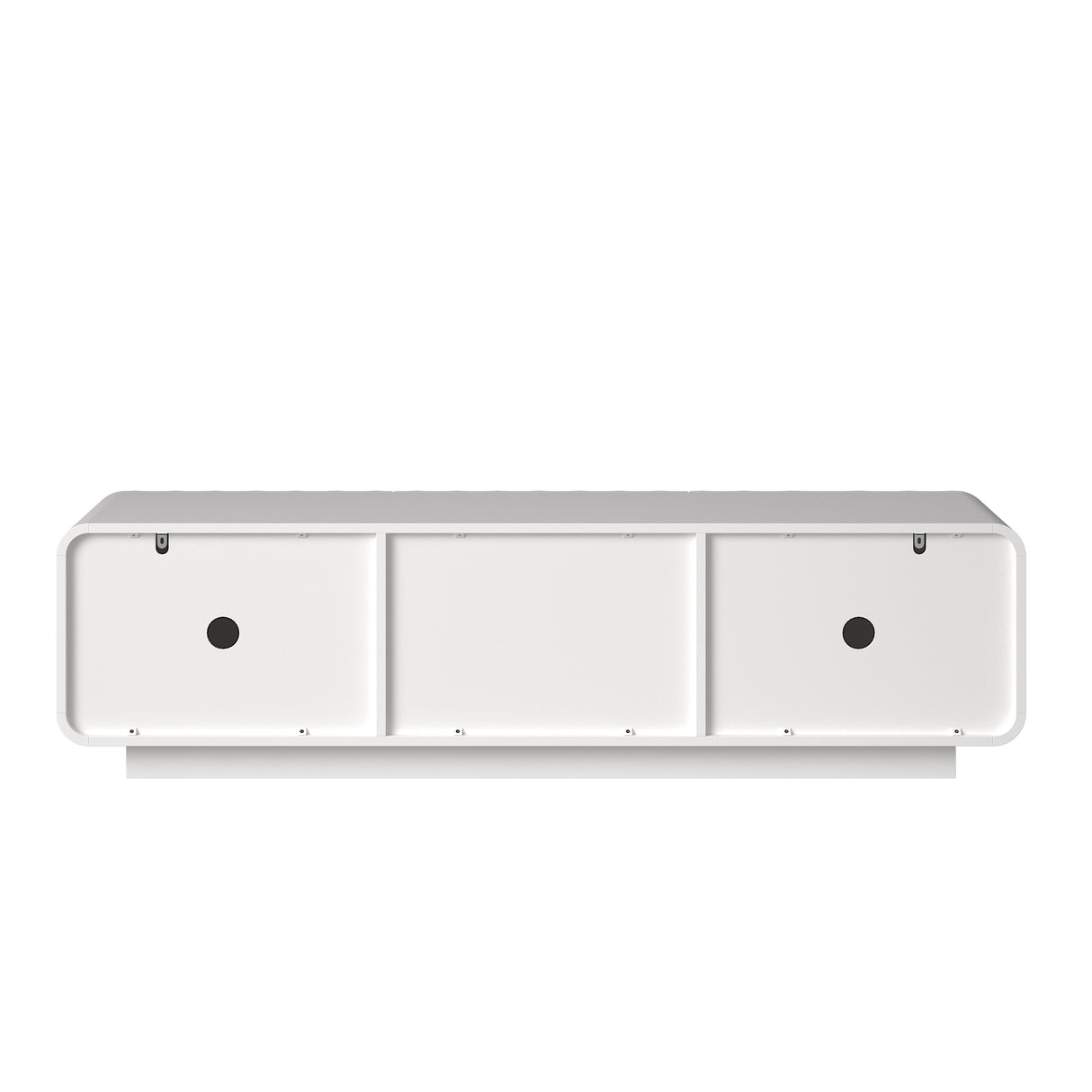58" TV Console with Modern Unique Spiral Wave Design
