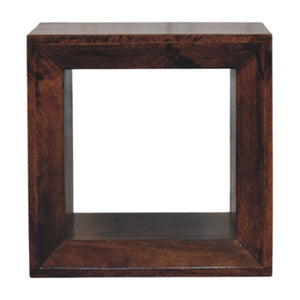 Solid Wood Solis California Side Table, Open Storage