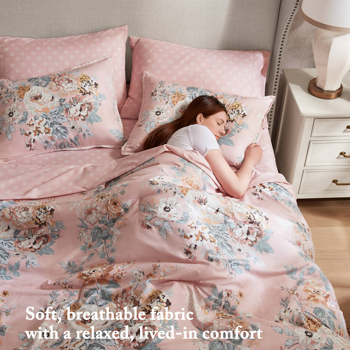 7-Piece Cal King Vin-Inspired Collection Floral Print