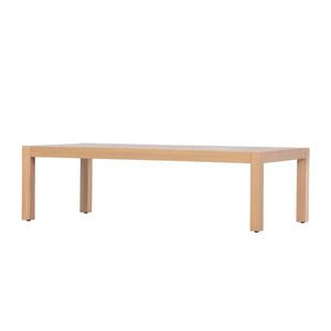 47.24" Outdoor Patio Acacia Solid Wood Coffee Table (Light Teak)