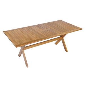 7 Pieces Acacia Wood Outdoor Dining Set