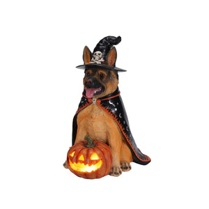 Halloween German Shepherd Dog Statue