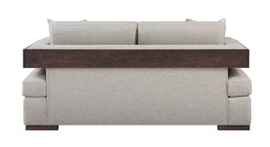 Niamey - Loveseat With 2 Toss Pillows - Walnut - Best Buy Furniture