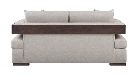 Niamey - Loveseat With 2 Toss Pillows - Walnut - Best Buy Furniture