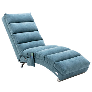 Massage Chaise Lounge Indoor With Remote Control, Ergonomic Electric Massage Lounger