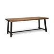 Equilibrium - Outdoor Dining Table With Wooden Frame And Slat Top - Best Buy Furniture