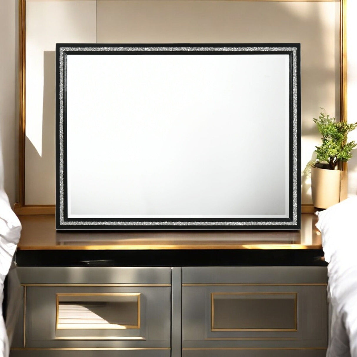 Haiden - Weathered Mirror - Black - Best Buy Furniture