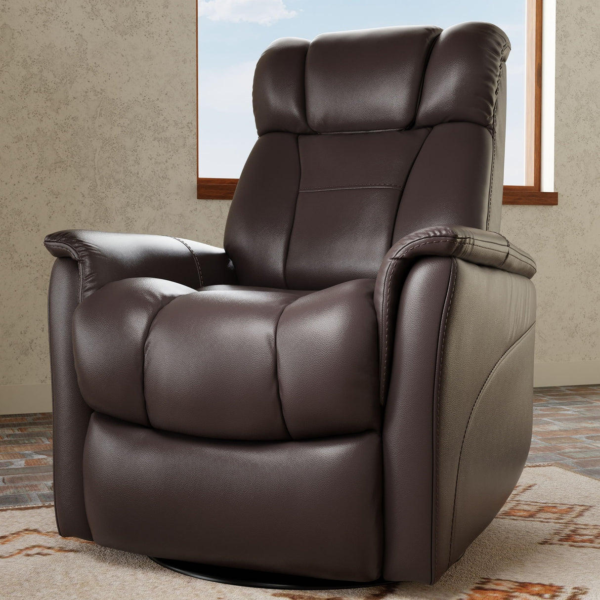 Bentley - Swivel Glider Recliner With Manual Adjustable Headrest & Footrest