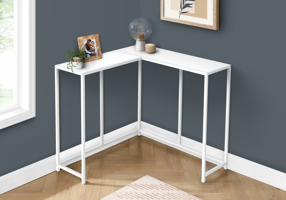 Corner Accent Console Table For Entryway, Unique L-Shaped Design - Best Buy Furniture