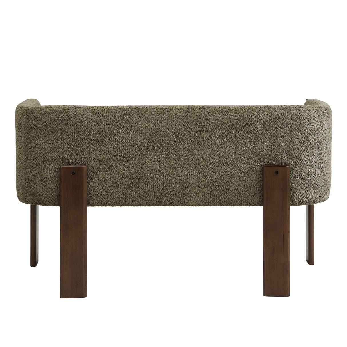 48.5" Upholstered Solid Loveseat (Walnut+Green)