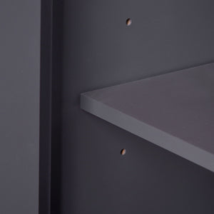 Bathroom Vanity With Ceramic Sink Combo, Modern Freestanding Storage Cabinet With Silver Handles