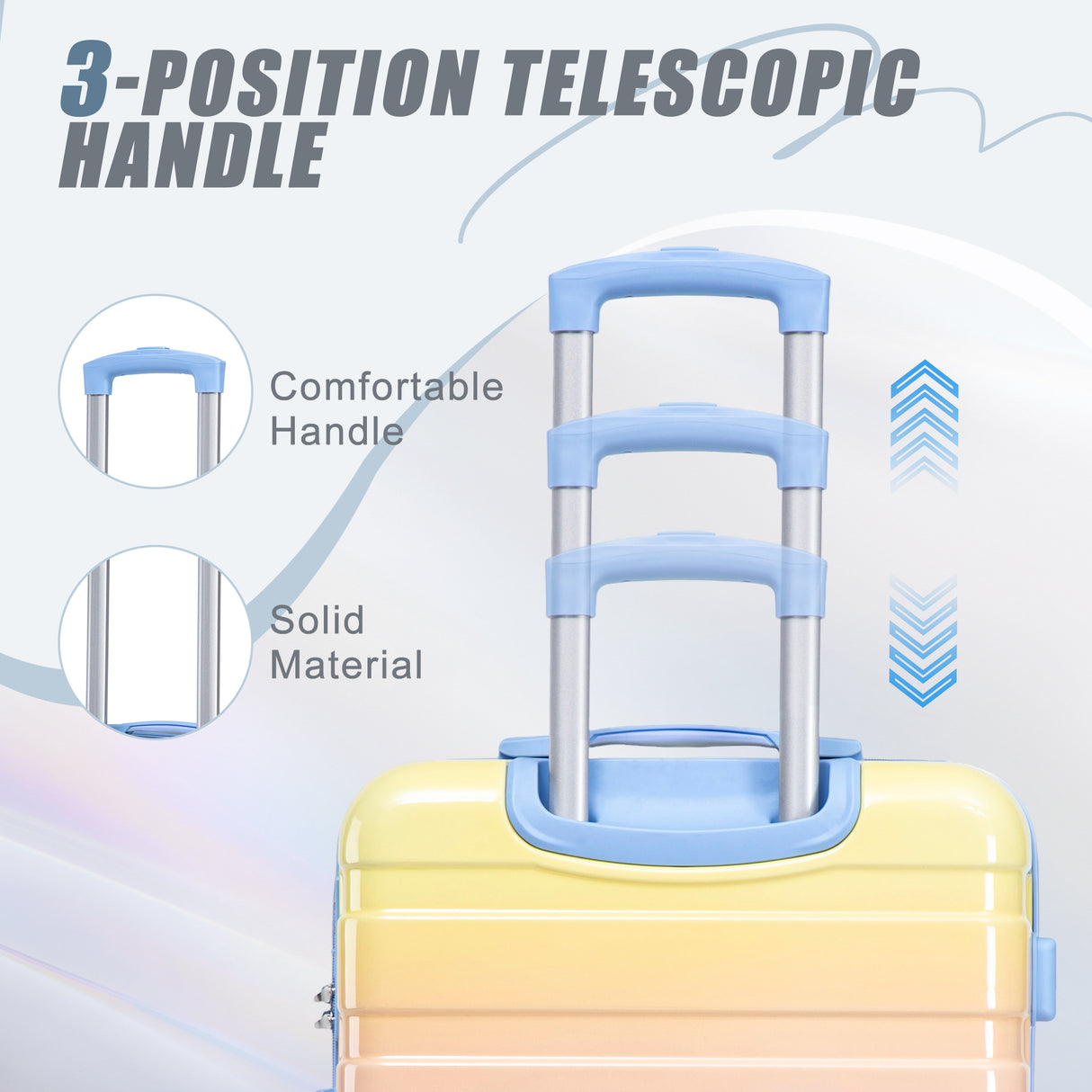 3-Piece PC Spinner Wheel Luggage Set