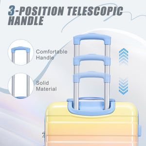 3-Piece PC Spinner Wheel Luggage Set