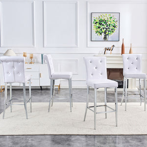 Bar Chairs & Crystal Clasp Design (Set of 2)