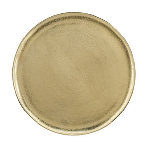16x16x24" Metal Dual Bird Side Table with Round Tray