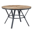 Modern Style Indoor Dining Round Table With Metal Legs - Light Birch - Best Buy Furniture